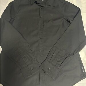 Black Armani exchange dress shirt wear once like new